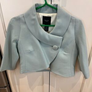 Smythe Light Blue/green Cropped bolero Jacket - size 4